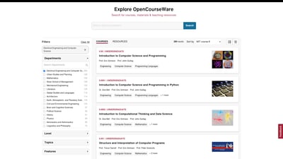 Free Electrical Engineering and Computer Science Courses from MIT OpenCourseWare