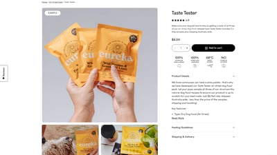 Free Sample of Natural Dog Food from Eureka Pet