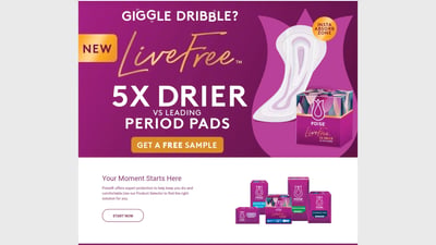 Free Sample Pack from Poise NZ